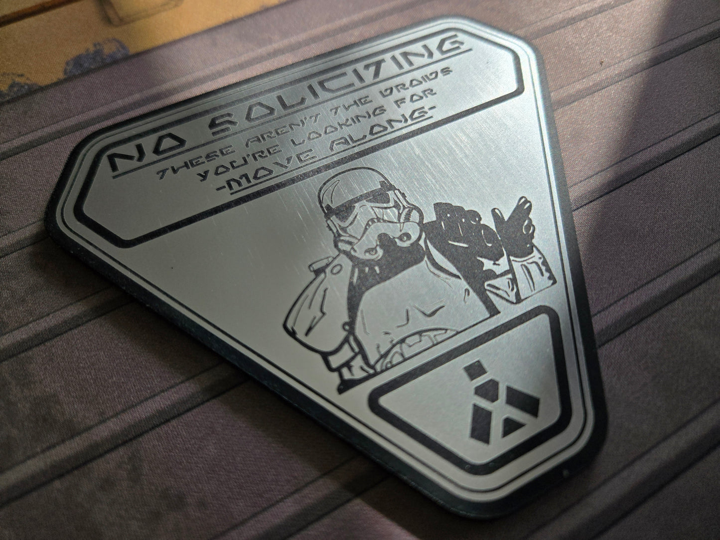 No Soliciting Sign - Not the Droids You're Looking For