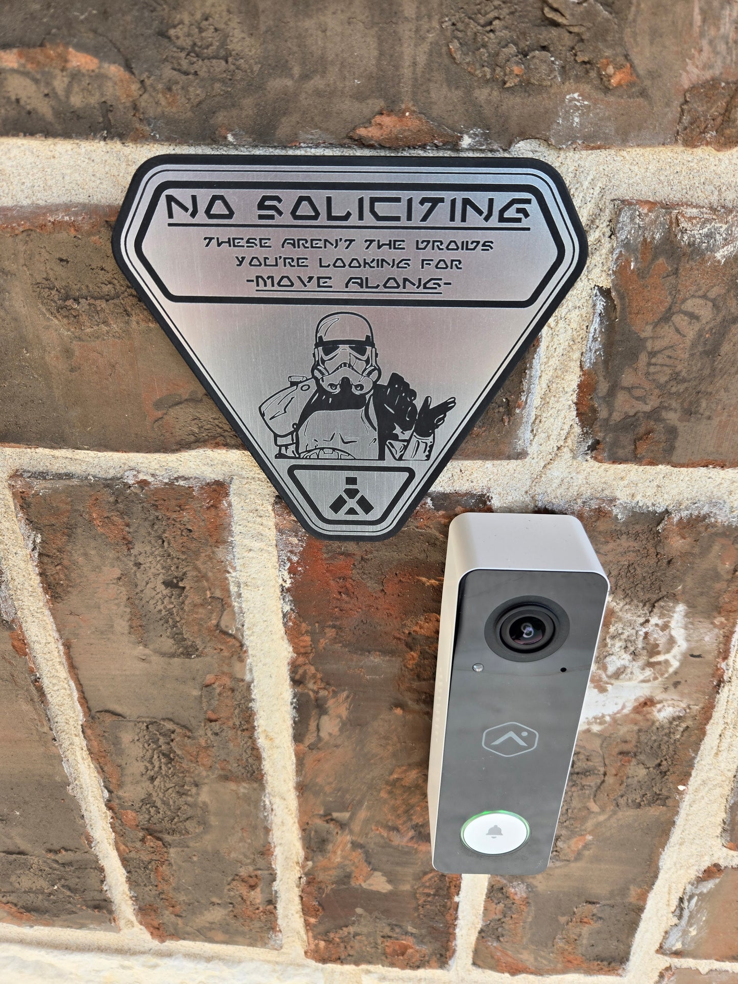 No Soliciting Sign - Not the Droids You're Looking For